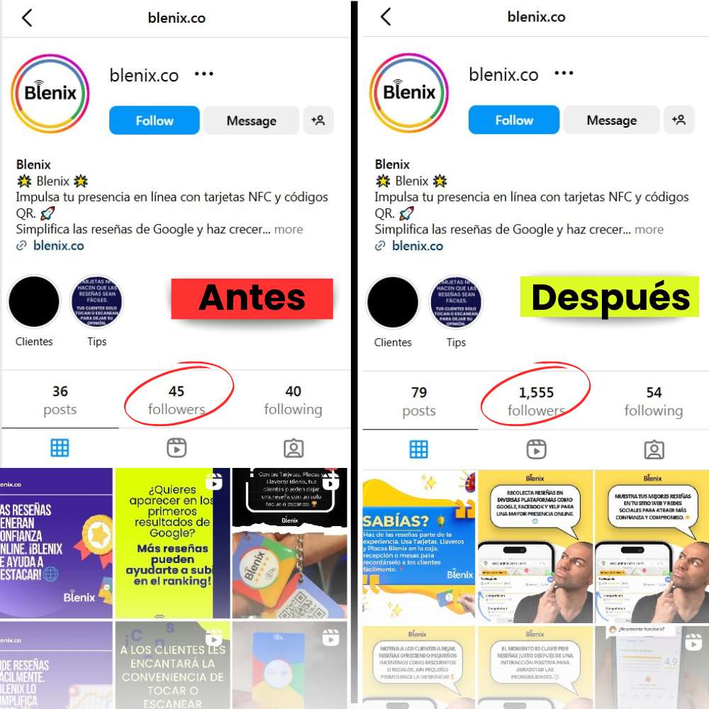 Tarjeta de Seguidores de Instagram
