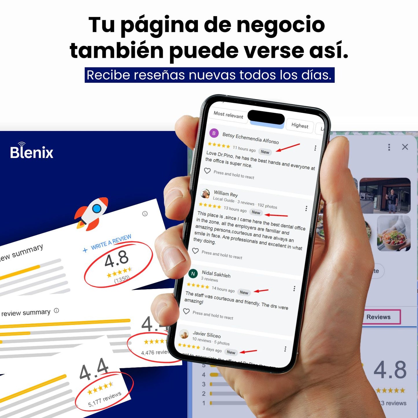 Tarjeta de Reseñas de Google