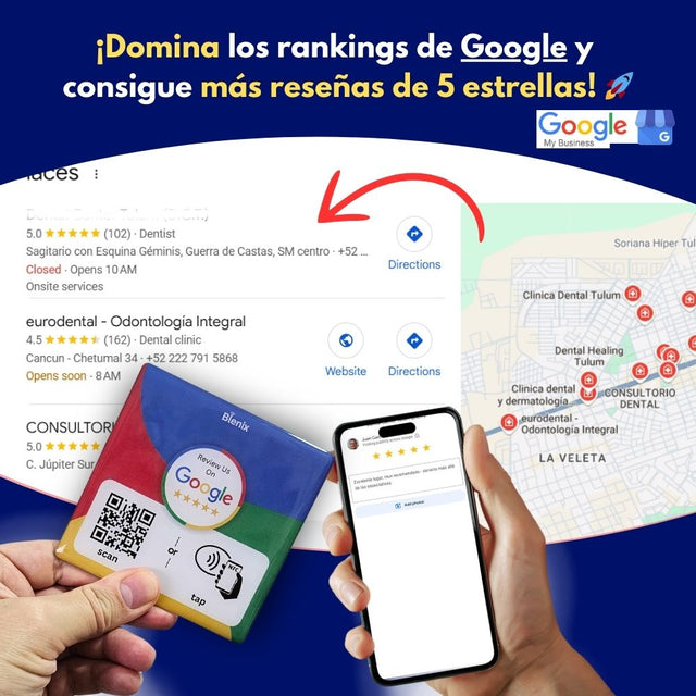 Placa de Reseñas de Google