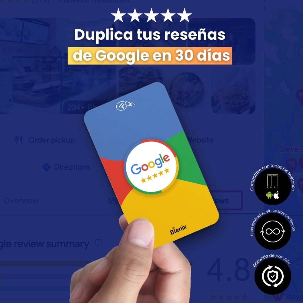 Tarjeta de Reseñas de Google